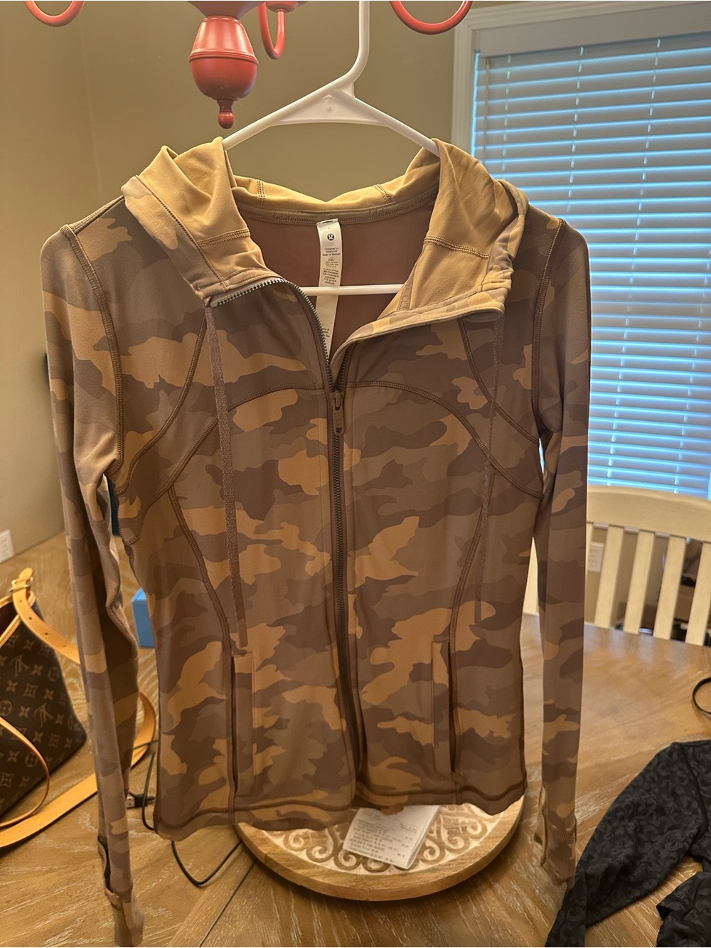 lululemon athletica Brown Camo Zip Hoodie
